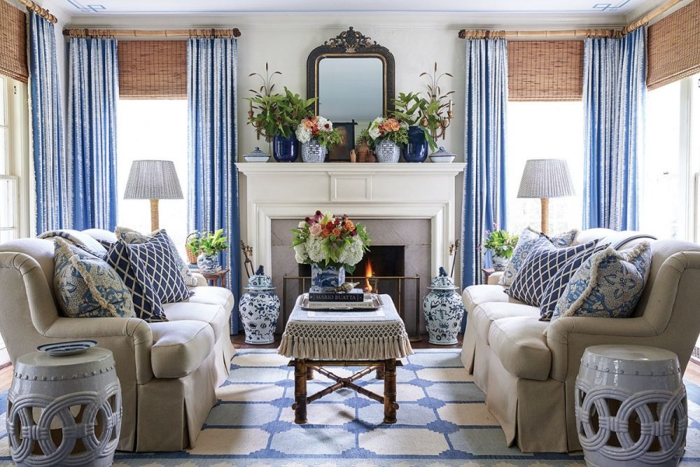 Decorating with blue and white: how to use this classic mix