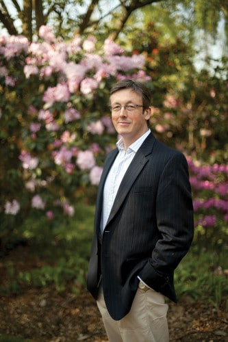 Floral design legend Shane Connolly at the Savill Garden in Windsor (WPA pool/Getty images Entertainment)