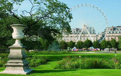 The Tuileries Gardens in Paris