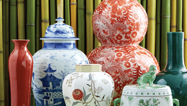 asian inspired vases