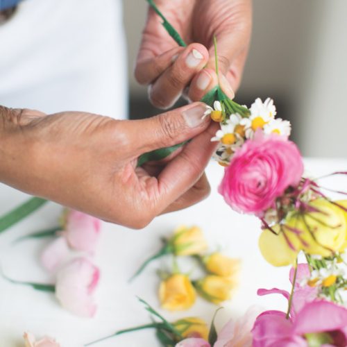 how to make a flower crown, floral crown