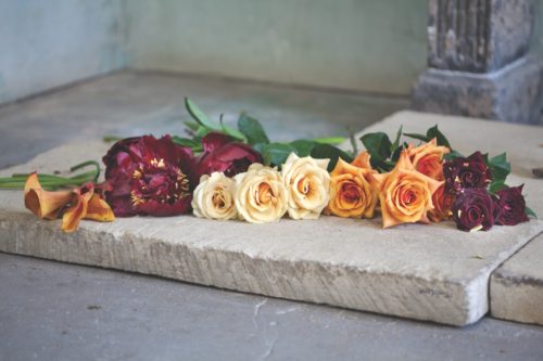 mantel flower arrangement, johnathan andrew sage