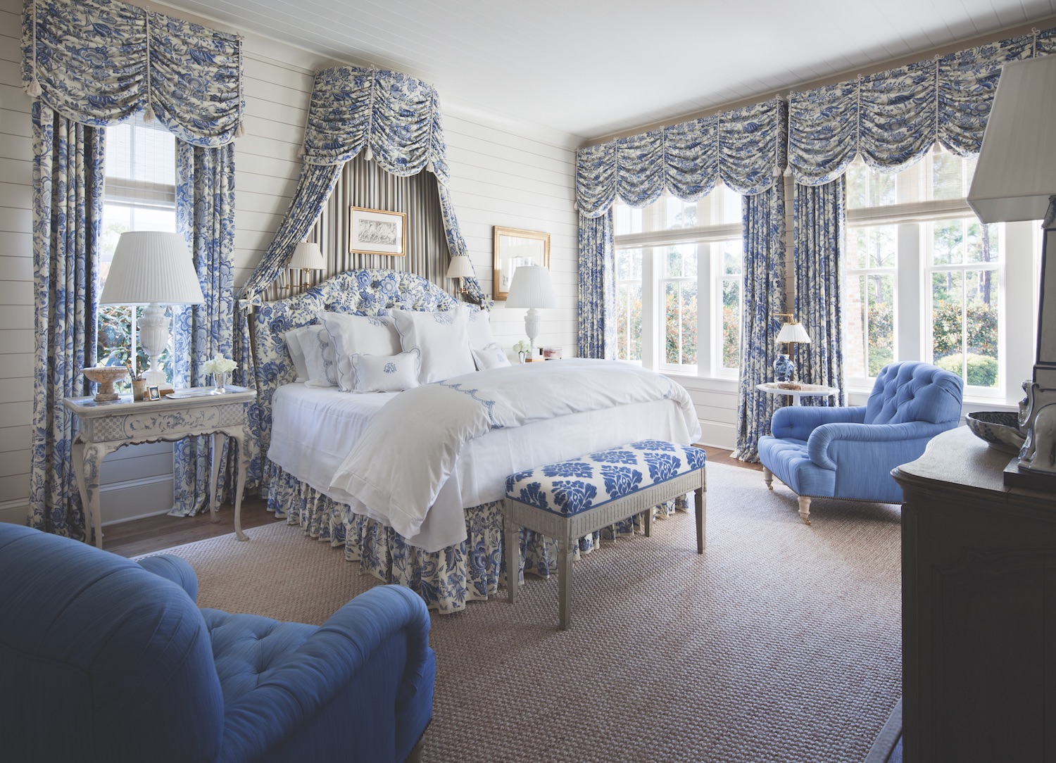 alexa hampton blue and white bedroom