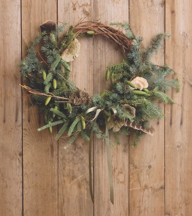 amy merrick, evergreen wreath
