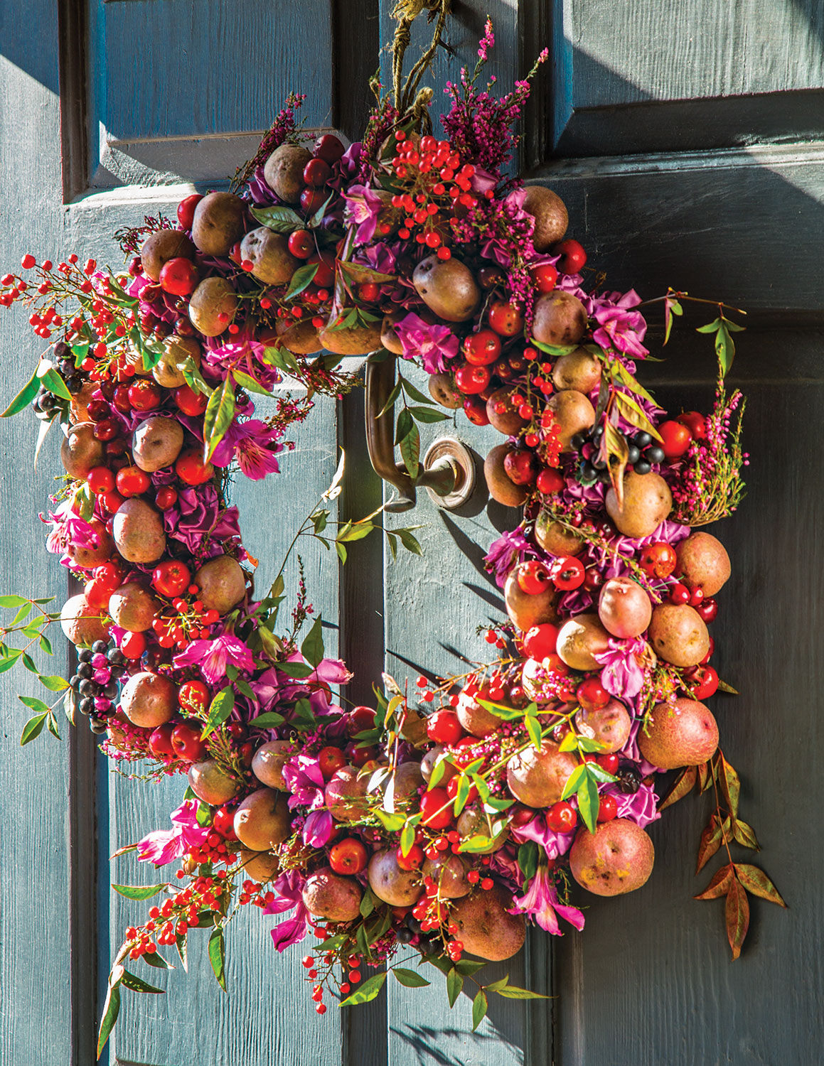 potato wreath by Laura Dowling