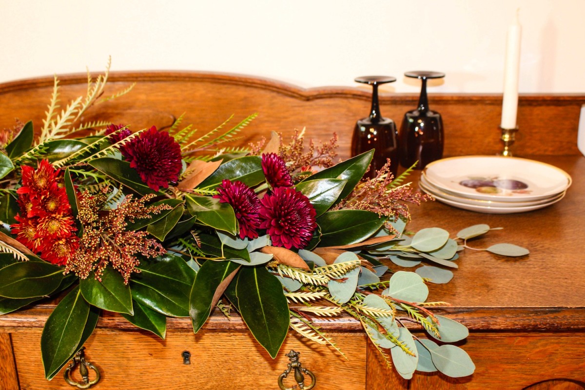 Thanksgiving Table Centerpiece Garland - Flower Magazine
