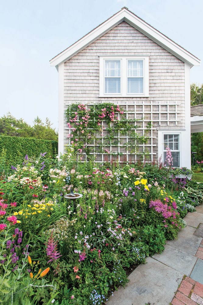 nantucket garden, nantucket cottage, bucktucket