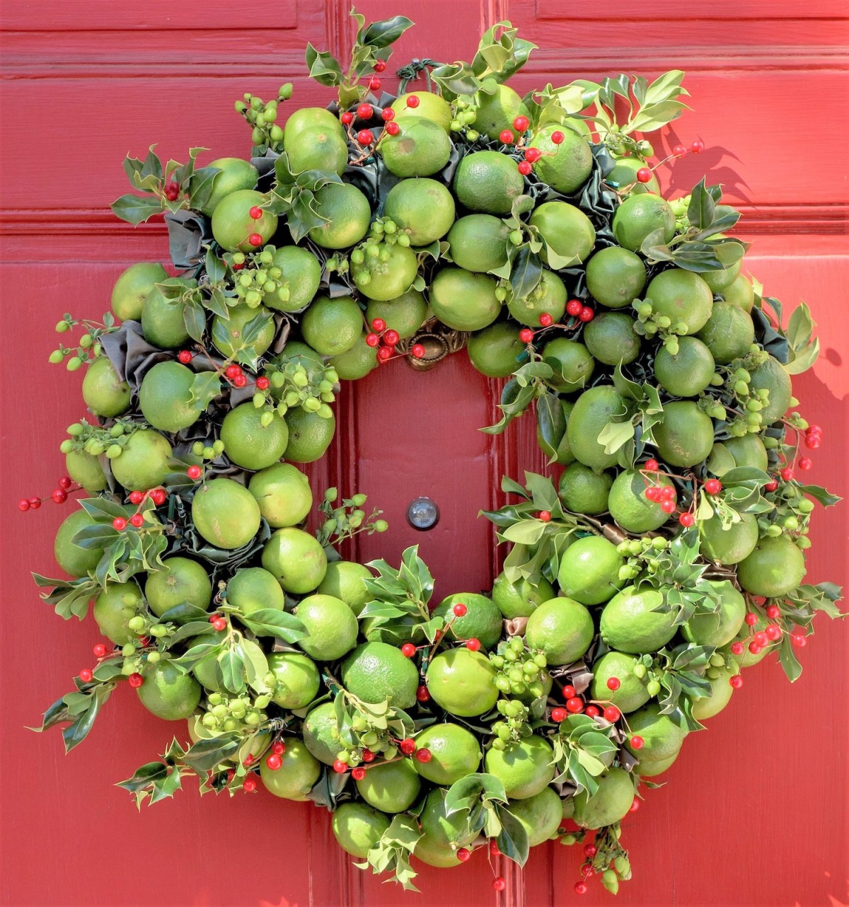 lime wreath, Laura Dowling wreaths