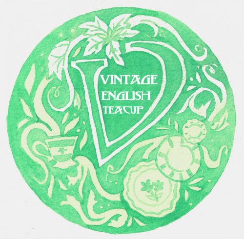 logo for Vintage English Teacup, a popup shop at ADAC in Bloom 2019