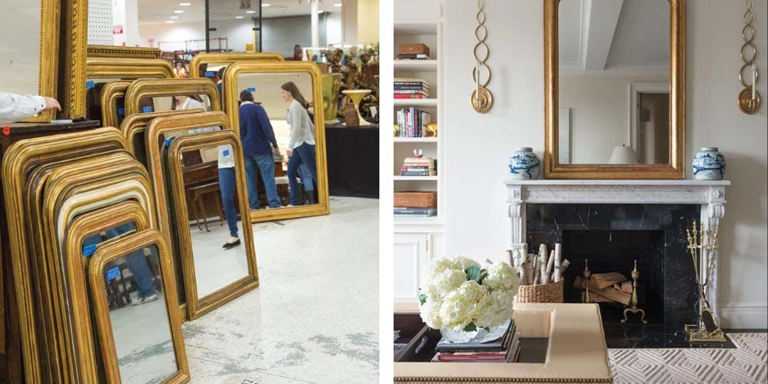 Atlanta-based Allison Hennessy sources mirrors from antique markets and share how she incorporates them into real homes