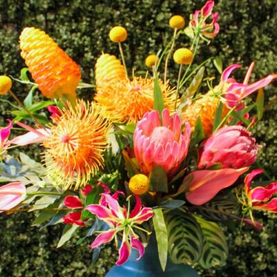 Tropical Flower Arrangement by Jessica Cohen