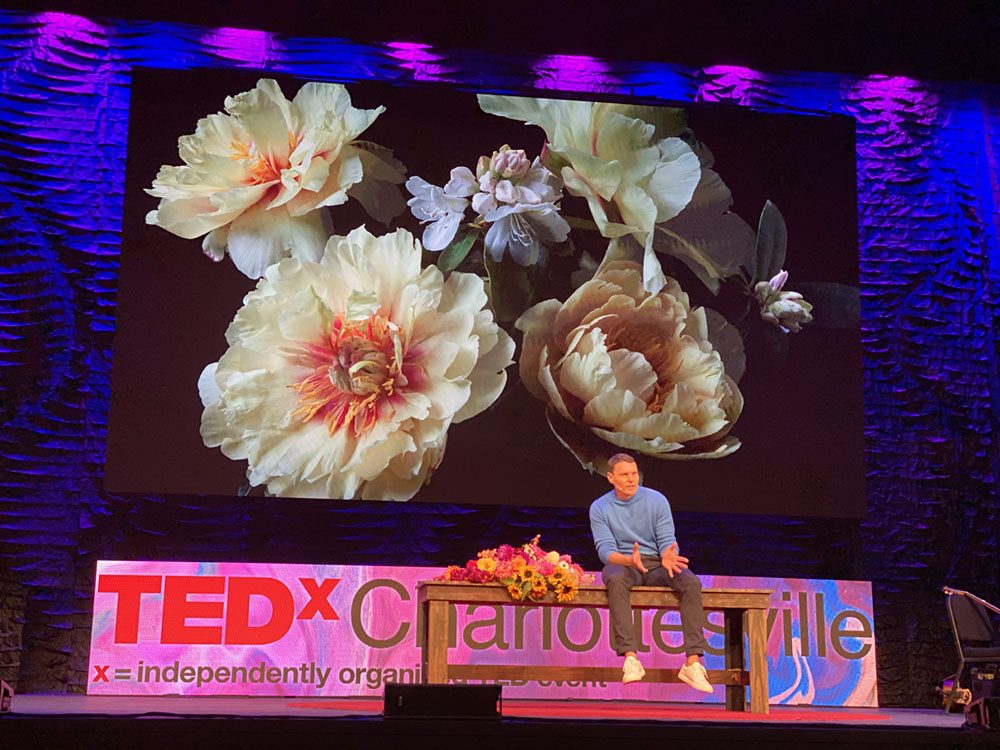 floral designer news, Lewis Miller speaks at TEDx Charlottesville