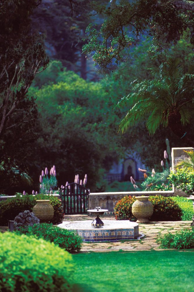 Garden at Casa Del Herrero in Montecito near Santa Barbara in Central California