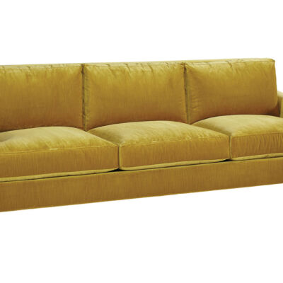 yellow velvet sofa