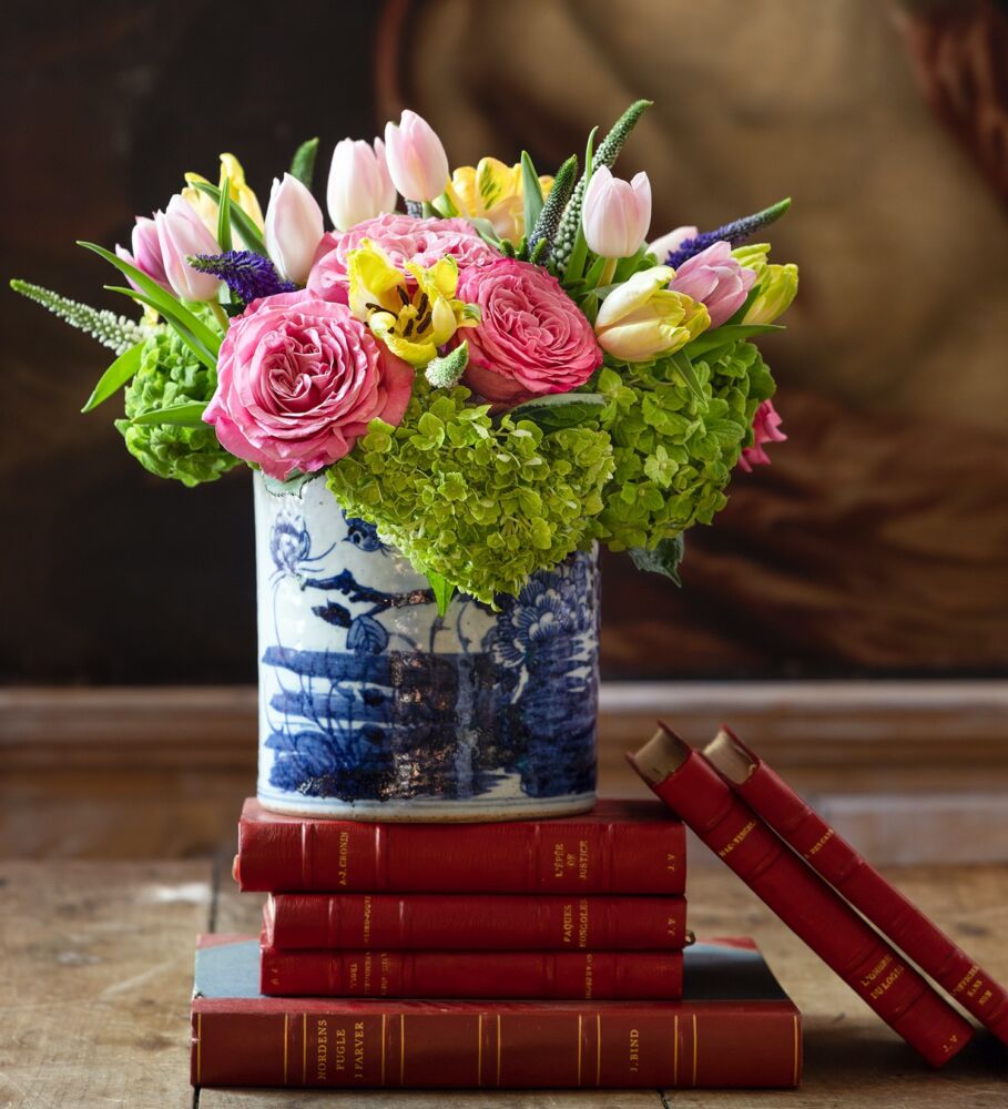 Celebratory flower arrangement from Dunn & Sonnier New Orleans