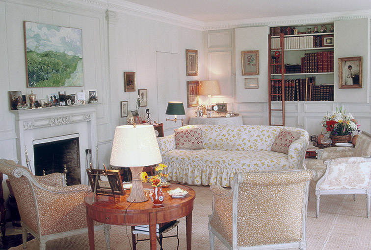 Bunny Mellon's Oak Spring living room