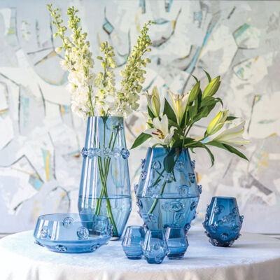 Juliska Gallerie Glass-blue vases