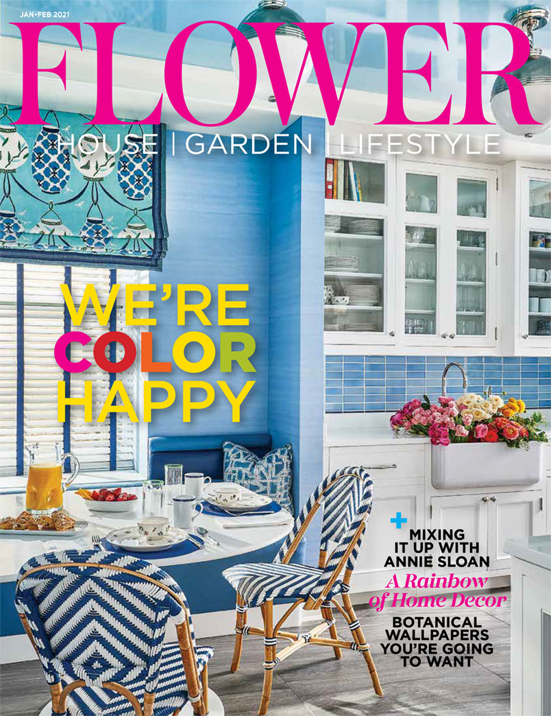 Flower magazine cover for January Febrary 2021