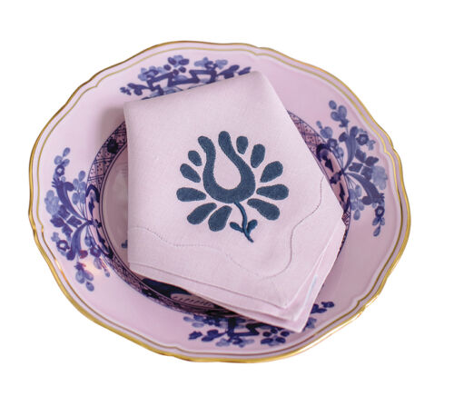 lilac dinner napkin