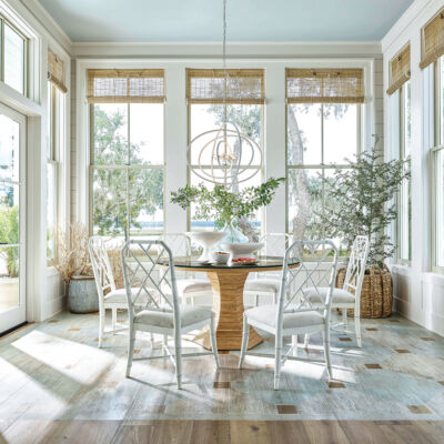 Nantucket Round Dining Table from Universal Furniture pictured in a sunny breakfast room