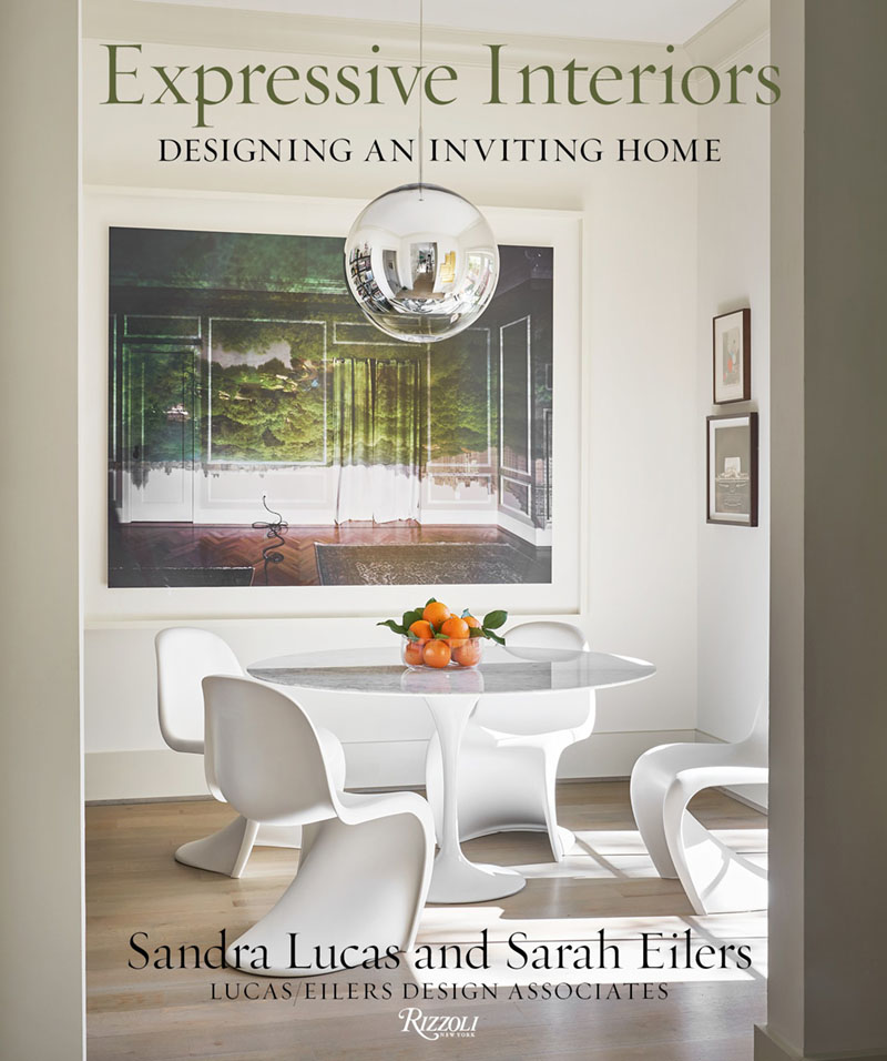 best interior design books of 2020; book cover for Expressive Interiors: Designing an Inviting Home by Sandra Lucas and Sarah Eilers, principal photography by Stephen Karlisch (Rizzoli, 2020)