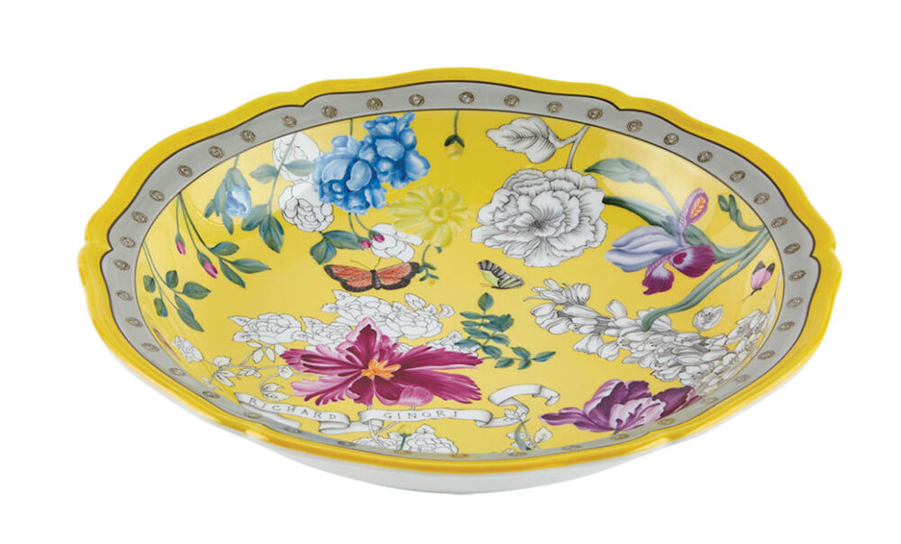 yellow home accessory - porcelain dish