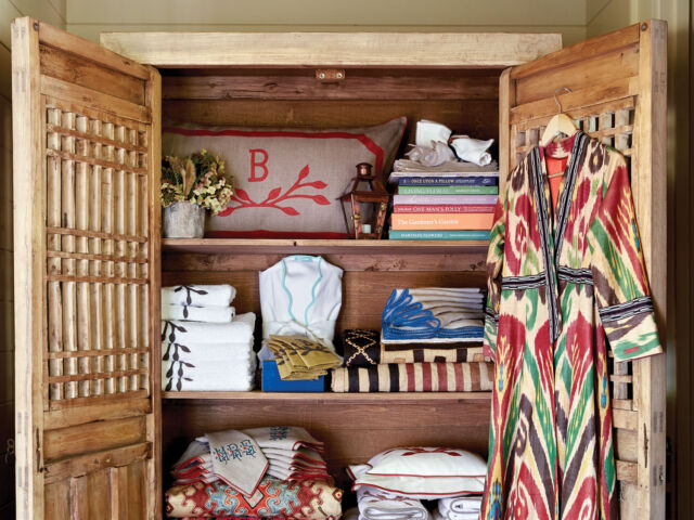 freestanding wardrobe and linen closet