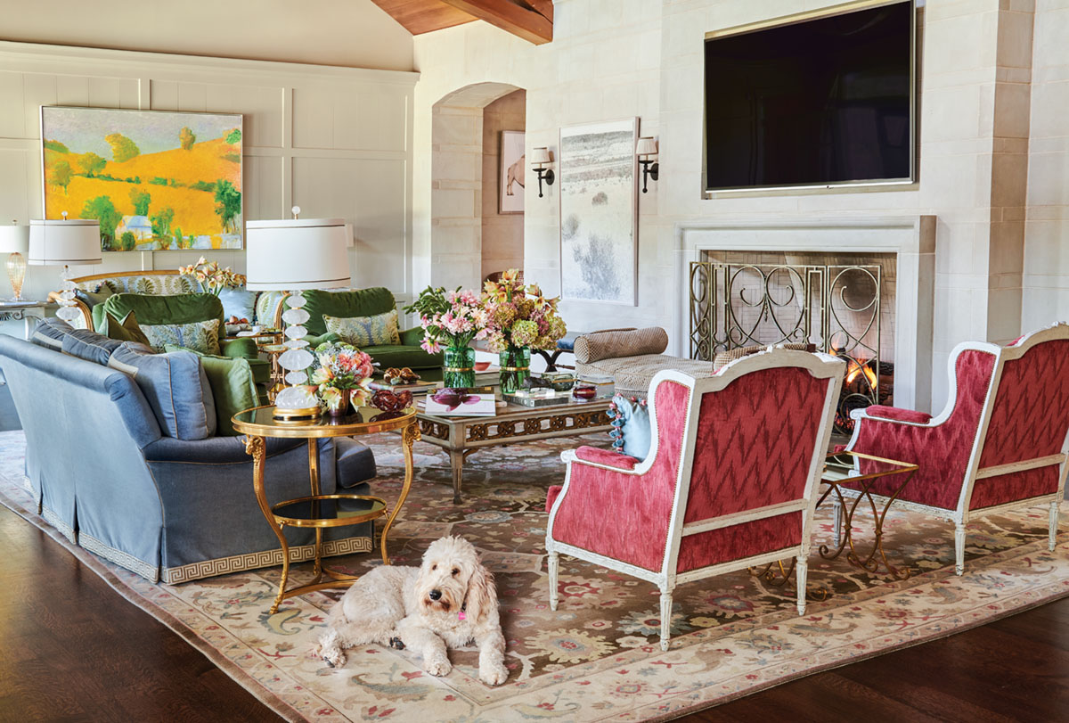 living room by interior designer Trish Sheats
