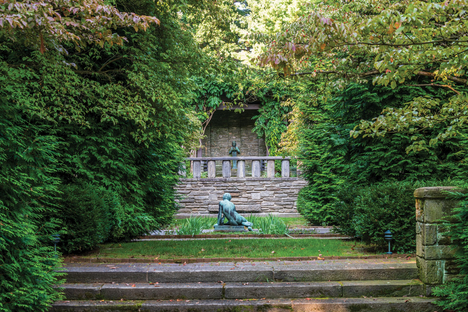 grotto, garden statuary, gardens of Krisheim