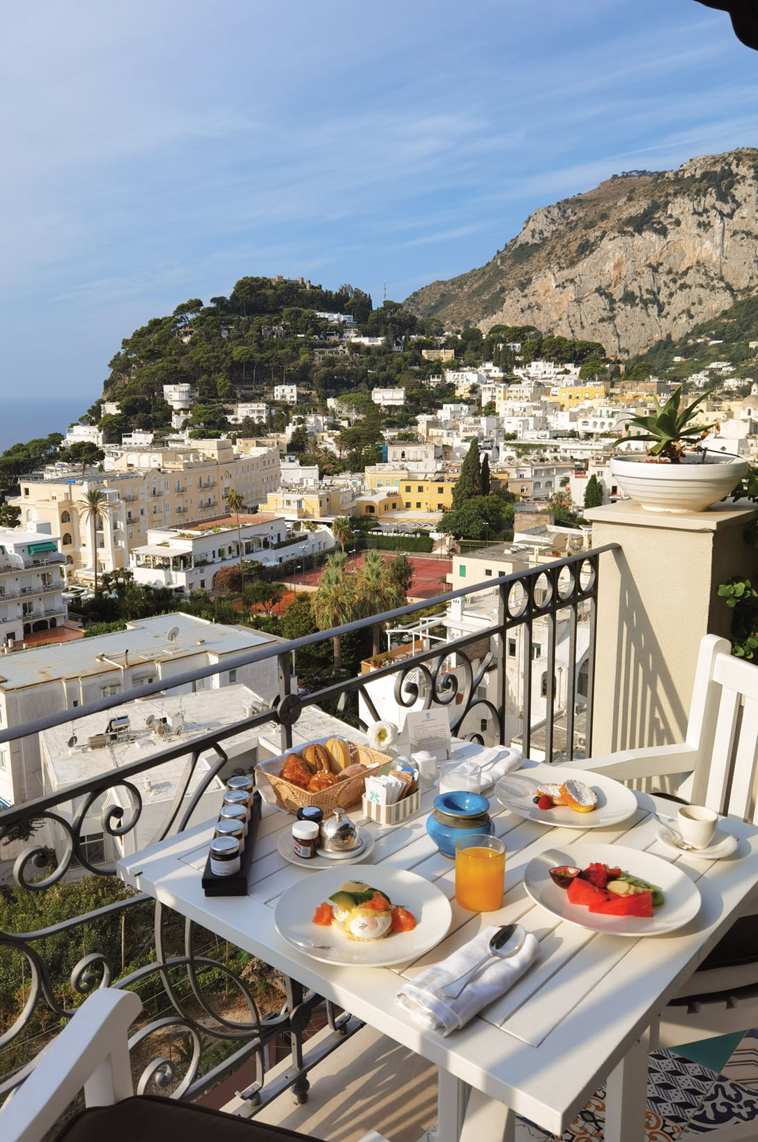 Amalfi Coast, vista from balcony of Tiberio Palace hotel