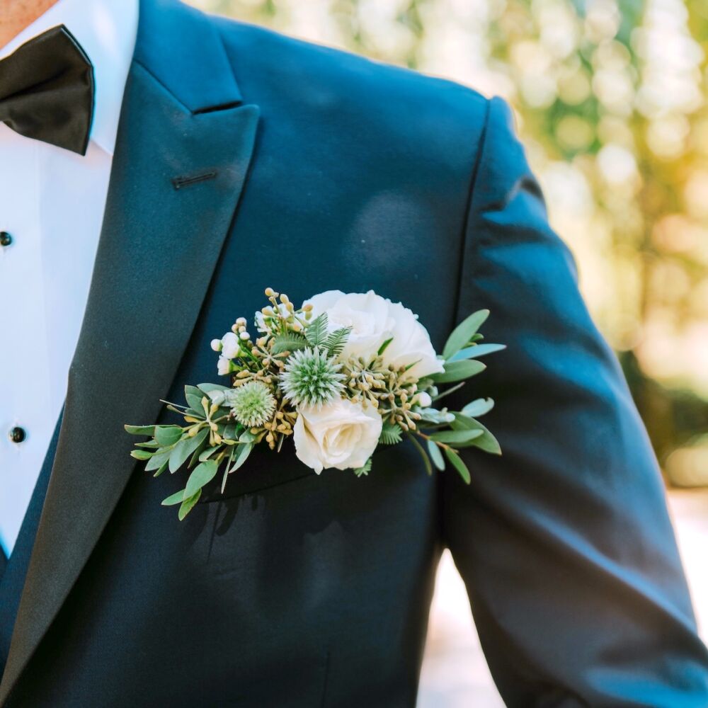 What Is a Pocket Square Boutonniere? - Flower Magazine