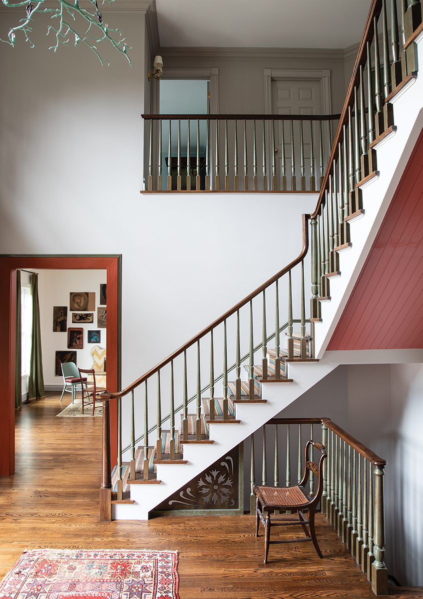 Stairway in guest home