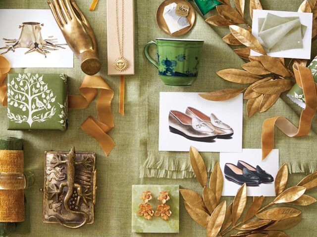 collage of items from Flower magazine's 2022 holiday gift guide