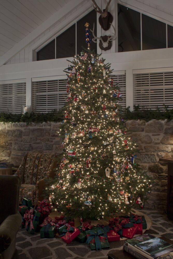 Christmas tree in Kathryn Crisp Greeley's keeping room