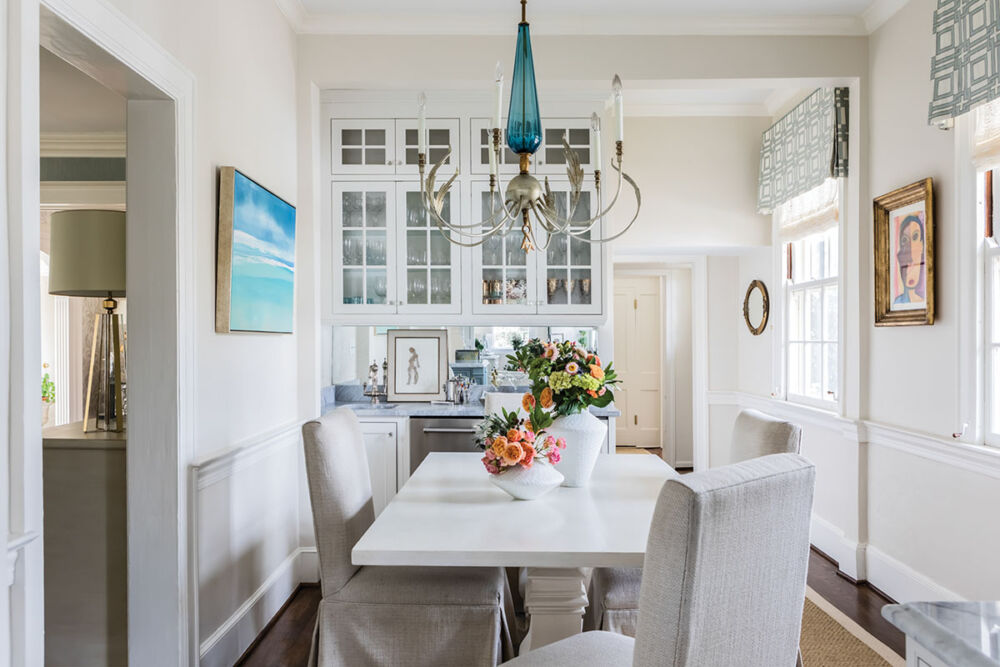 Kitchen and breakfast table, interiors by Martha Schneider