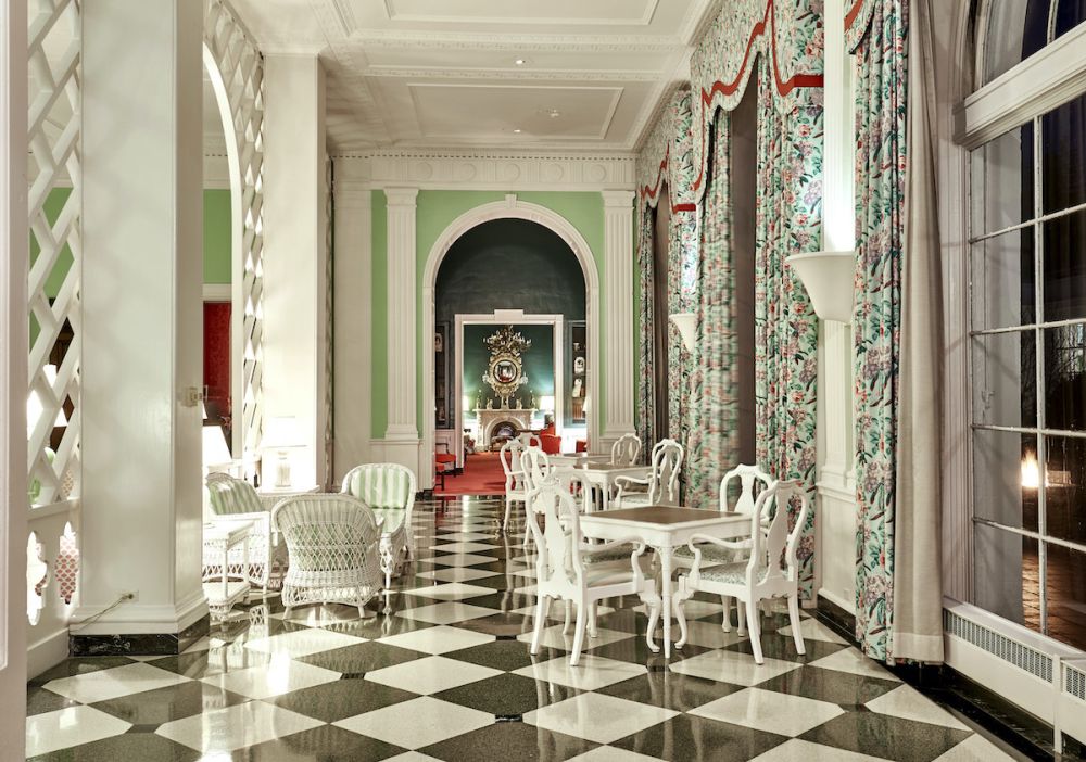The Trellis Lobby at the Greenbrier Hotel