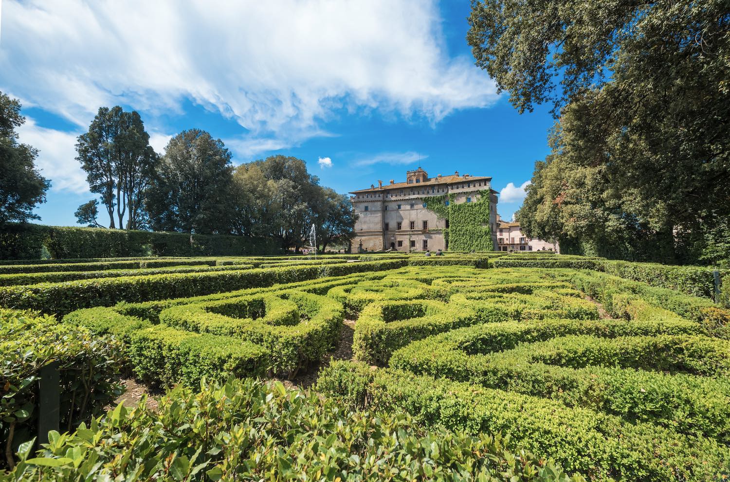 The Ruspoli Castle with parterre garden