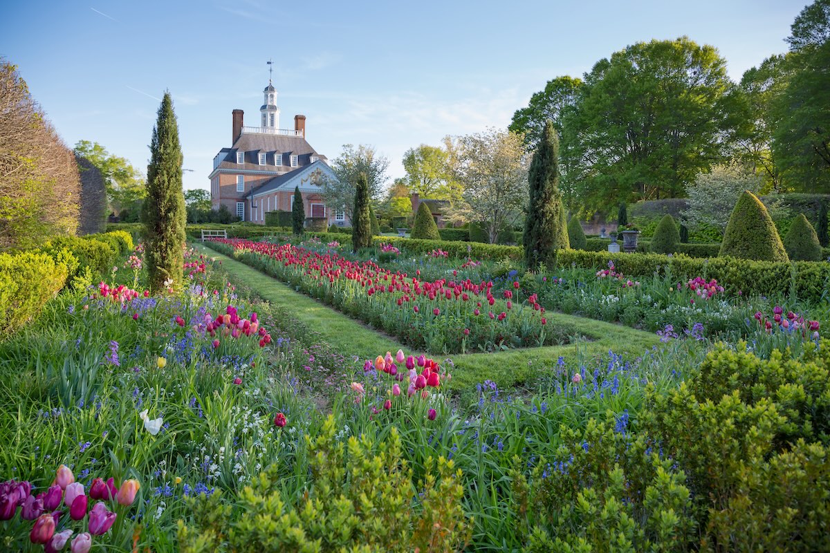 Garden at the Governor's Palace Colonial Williamsburg