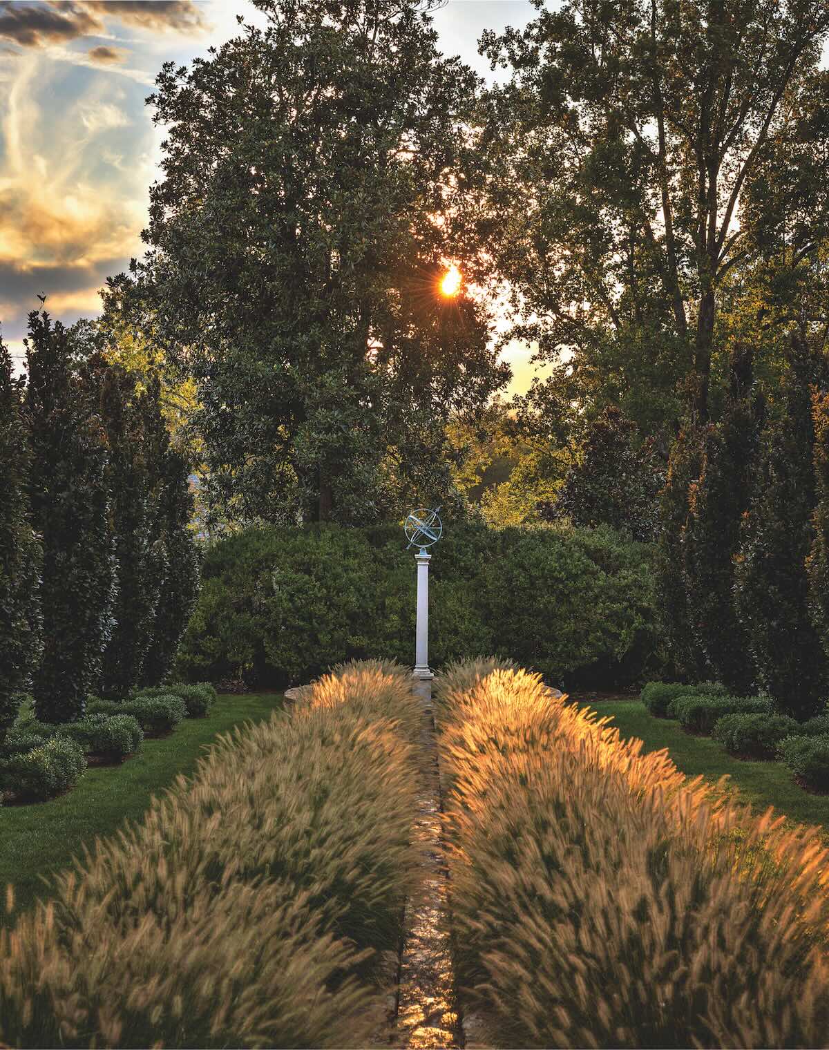 Charlotte Moss's Virginia garden reel viewed from the house